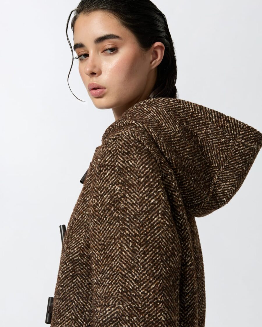 Cappotto montgomery corto con cappuccio - immagine 6
