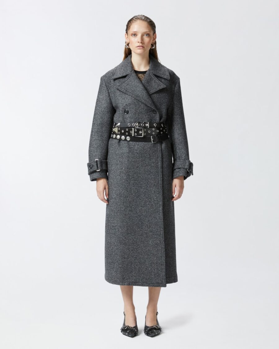 Cappotto stile trench con cintura - immagine 4