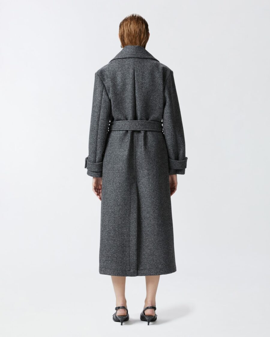 Cappotto stile trench con cintura - immagine 5