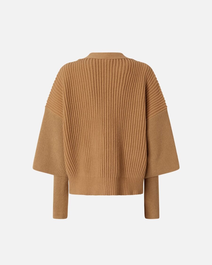 Ribbed wool and cashmere cardigan - Image 2