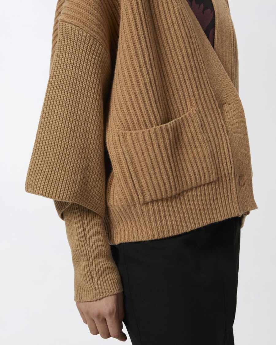 Ribbed wool and cashmere cardigan - Image 6