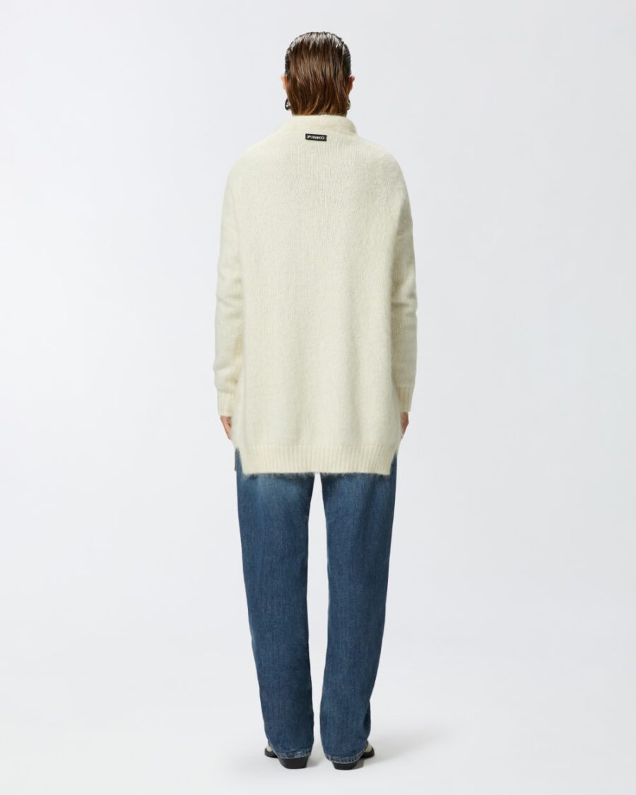 Cardigan morbido in cachemire e mohair con tasche - immagine 5