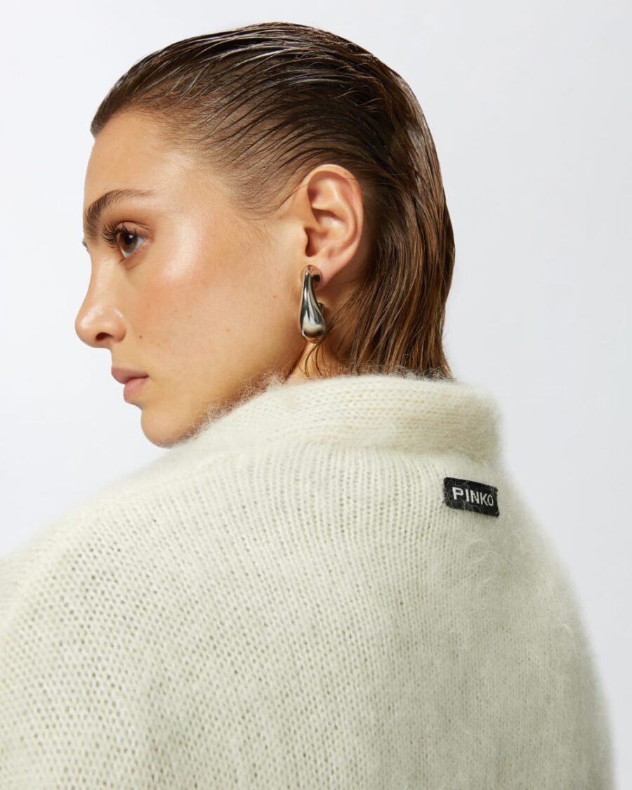 Cardigan morbido in cachemire e mohair con tasche - immagine 6