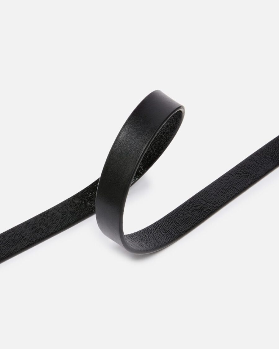 Glossy leather double-wrap belt with Love Birds charm, 1.5 cm - Image 4