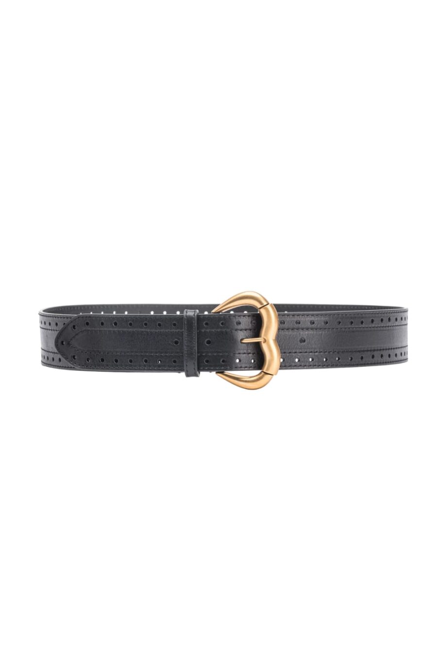 Cintura Pinko nero limousine e chocolate gold