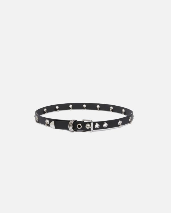 Thin belt with metal rings