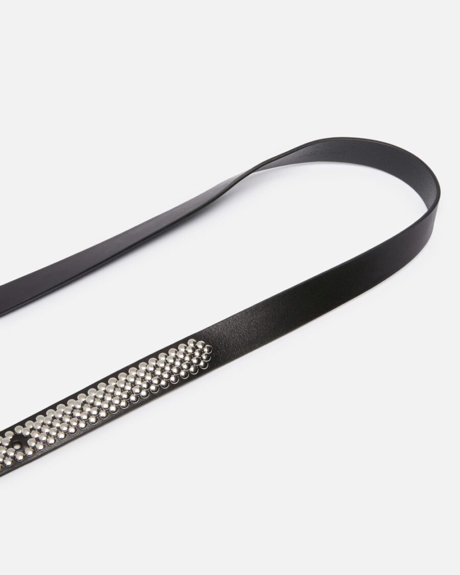 Cintura sottile con borchiette gioiello 2cm - immagine 5