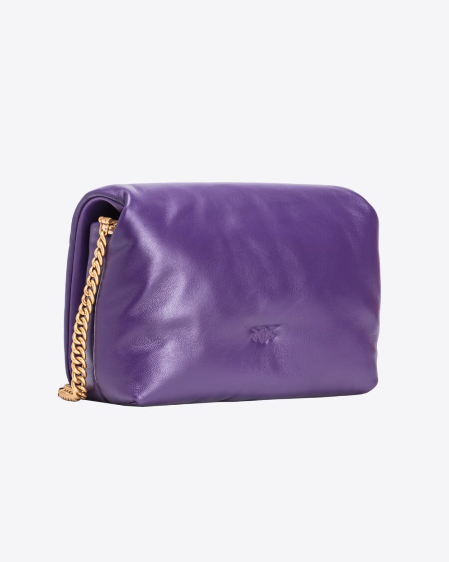 LOVE CLICK PUFF leather bag with logo - Image 2
