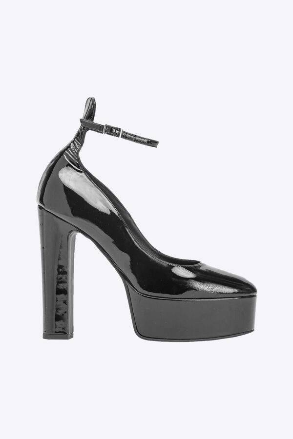 Décolleté Mary Jane vernice nero limousine