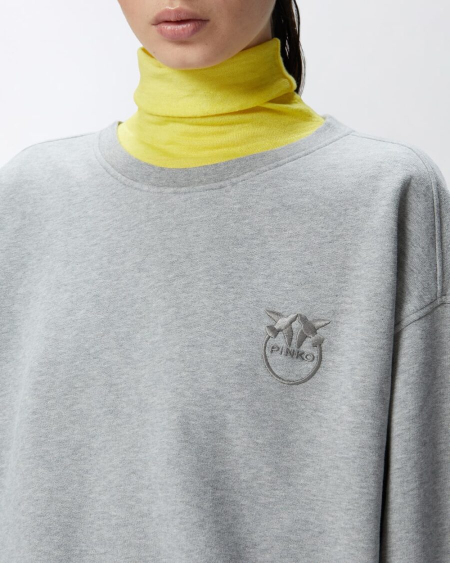 Crew-neck sweatshirt with embroidered logo - Image 4
