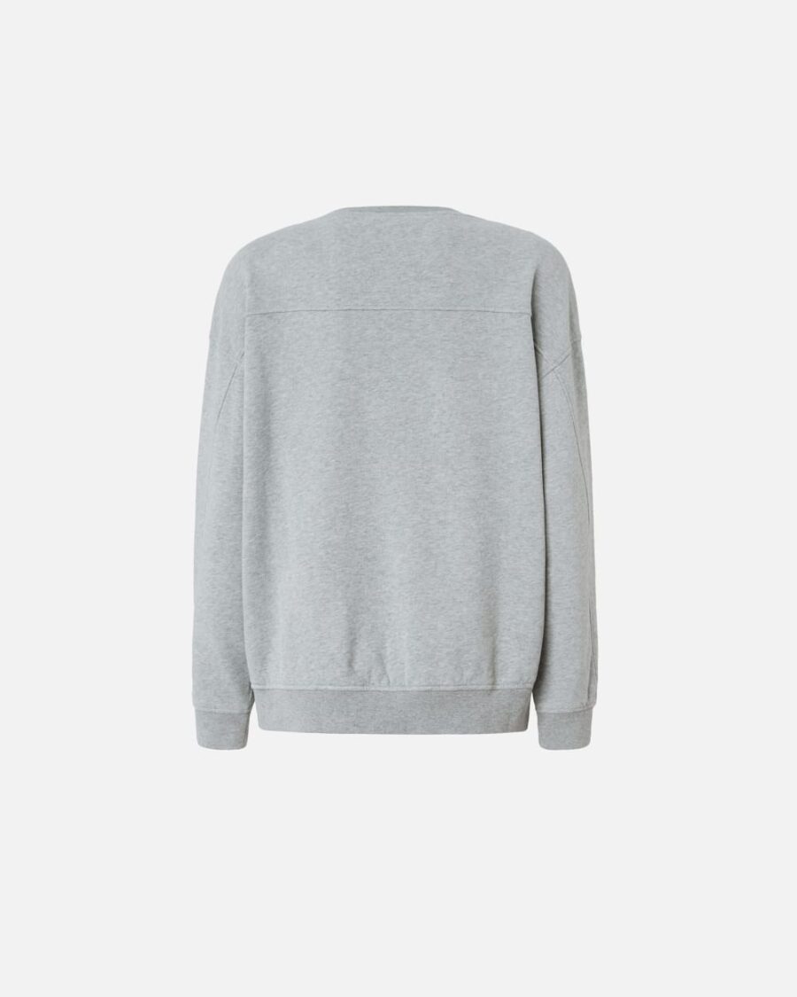 Crew-neck sweatshirt with embroidered logo - Image 2
