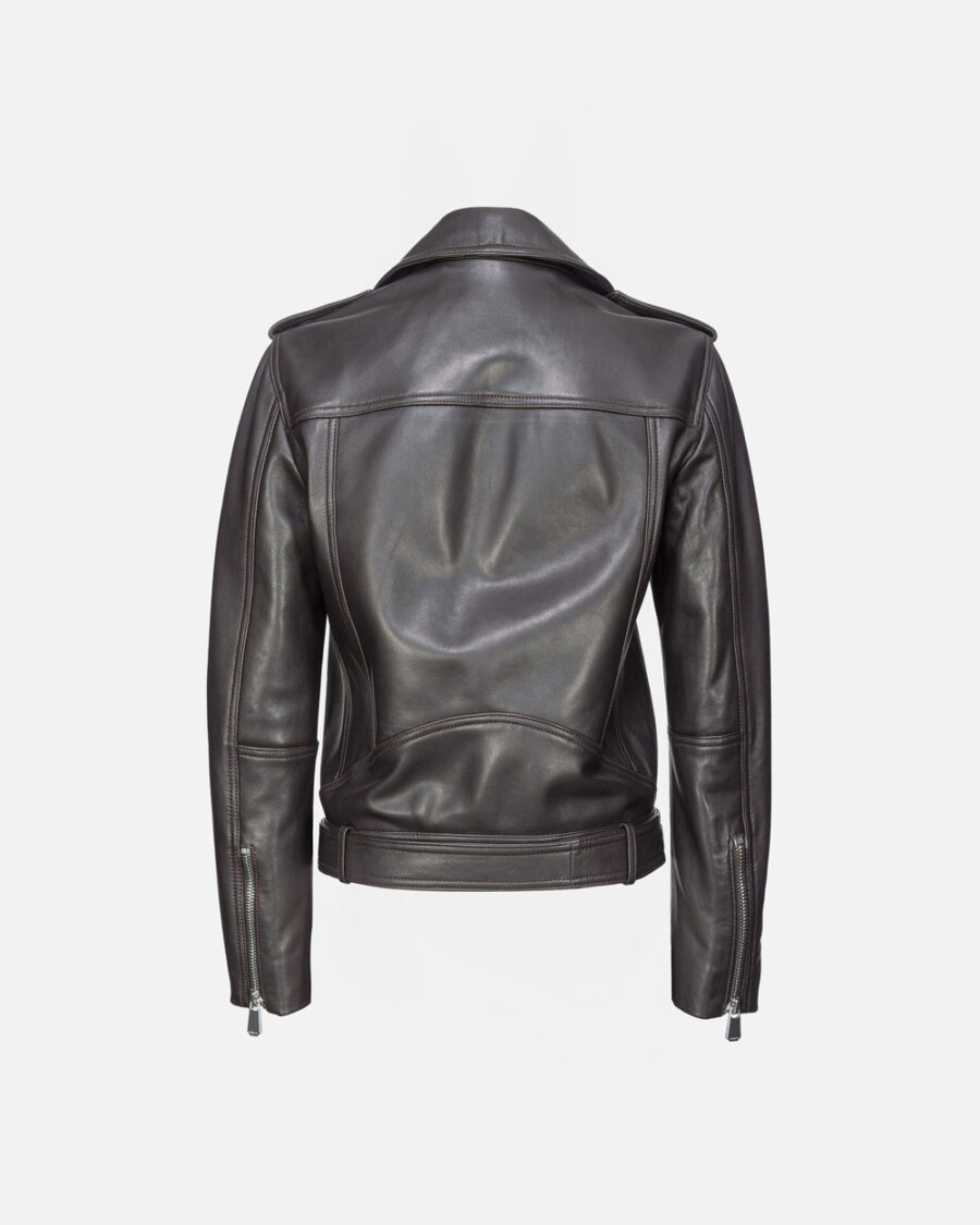 Soft nappa leather biker jacket - Image 2