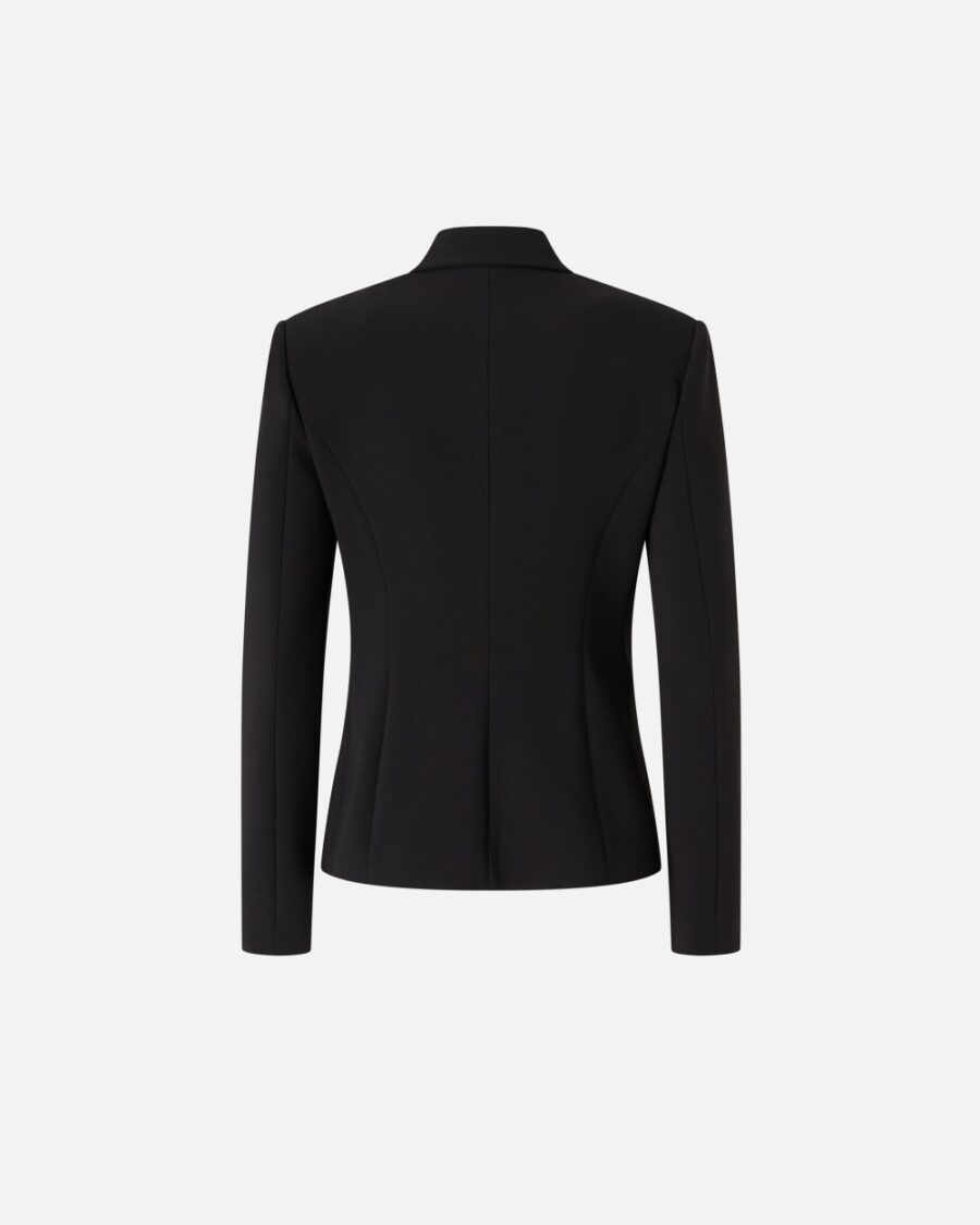 Giacca in tessuto crêpe con zip metalliche - immagine 2