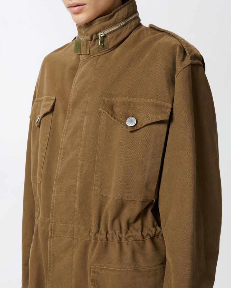 Giacca overshirt utility in cotone - immagine 6