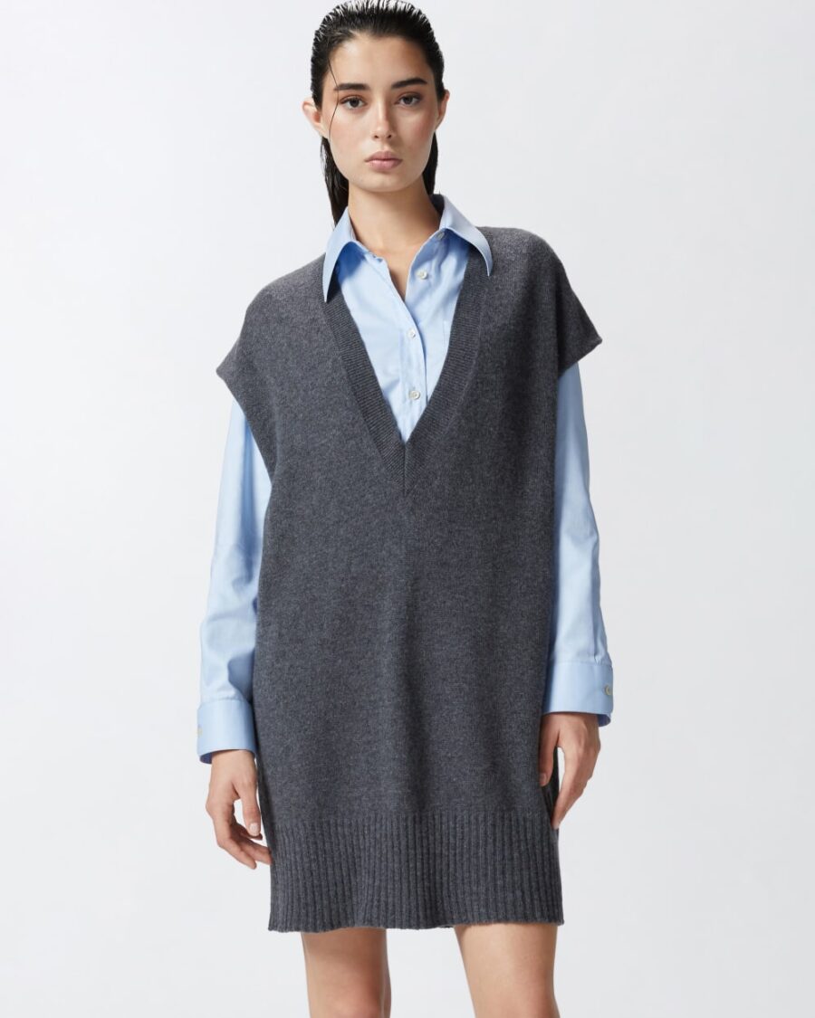 Gilet in maglia di misto cachemire - immagine 4