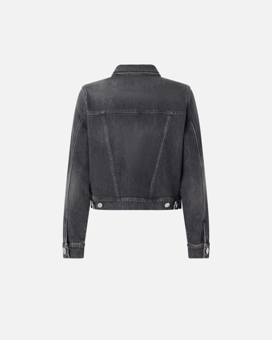 Giubbino in denim dark grey - immagine 2