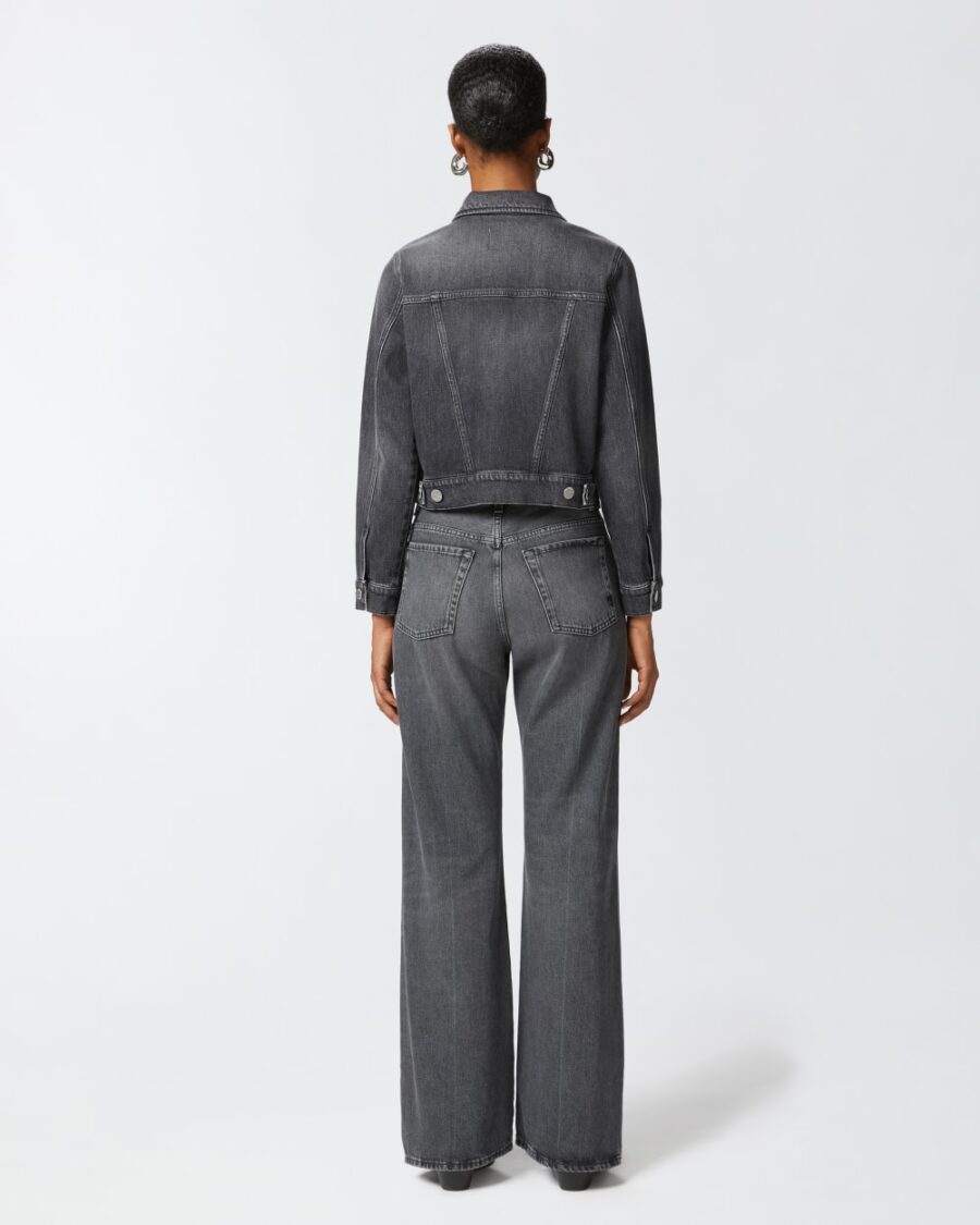 Giubbino in denim dark grey - immagine 5