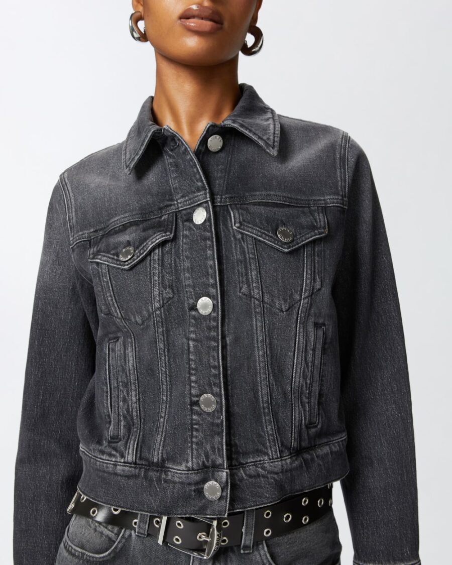 Giubbino in denim dark grey - immagine 6