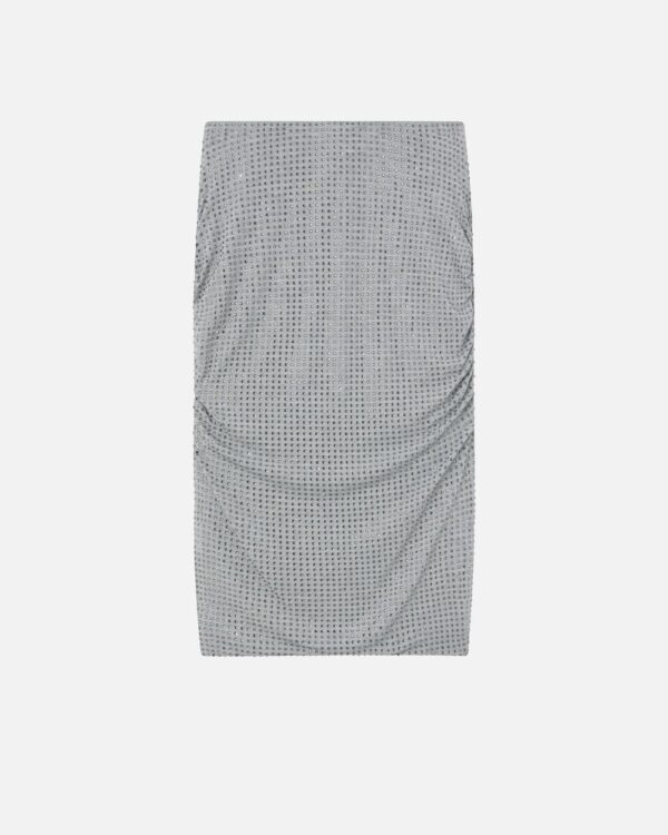 Gonna a matita con strass applicati