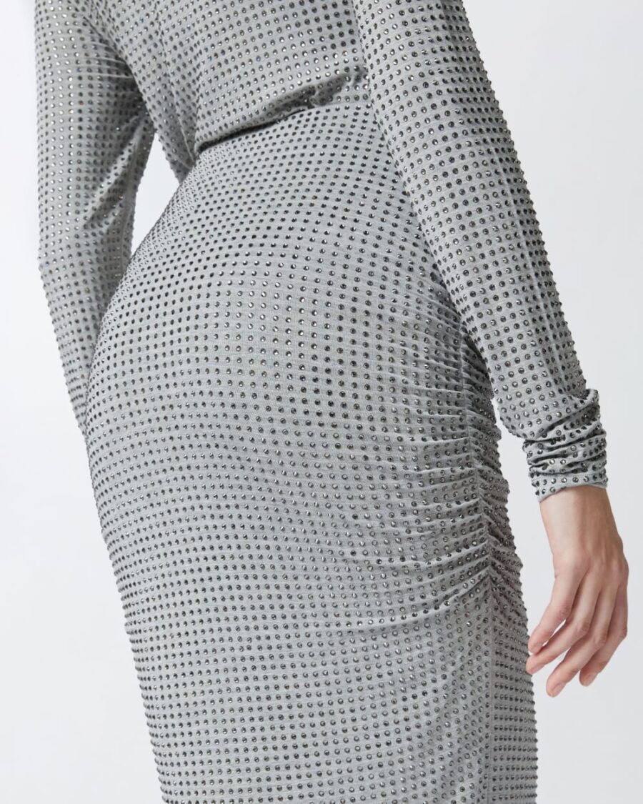 Gonna a matita con strass applicati - immagine 6