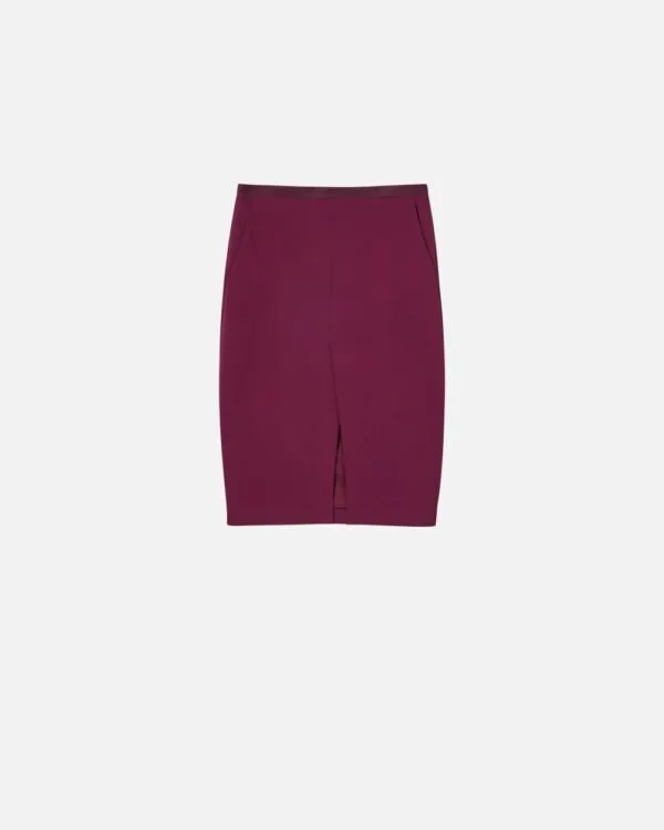 Gonna aderente in cady tecnico vino d'uva