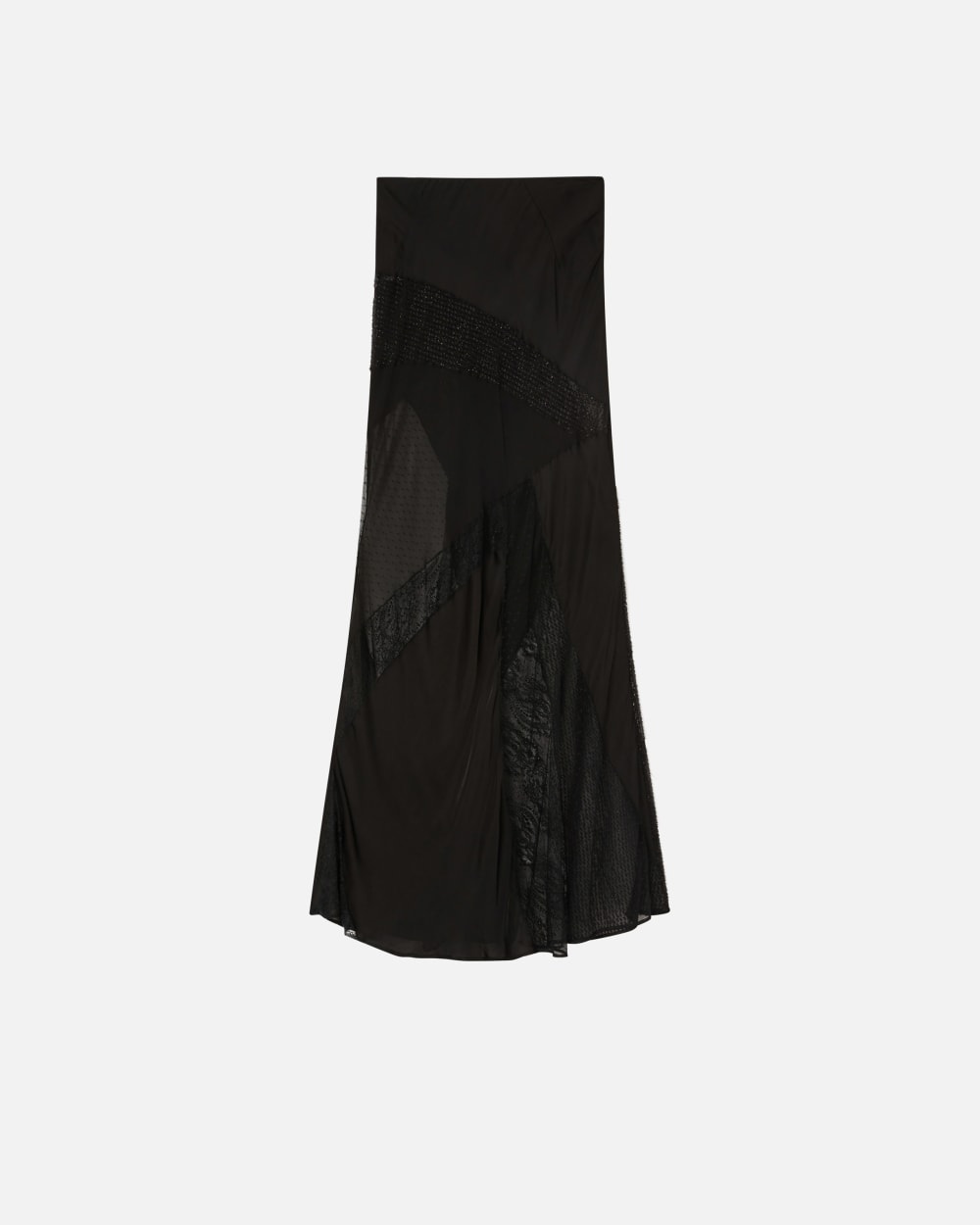 Gonna elegante patch nero limousine