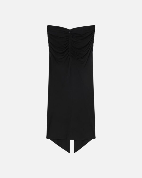 Gonna longuette fluida con volant