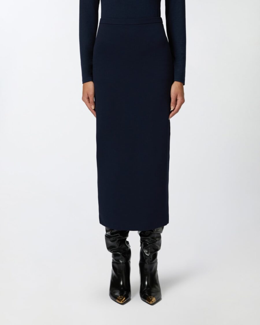 Long pencil skirt with slit - Image 4