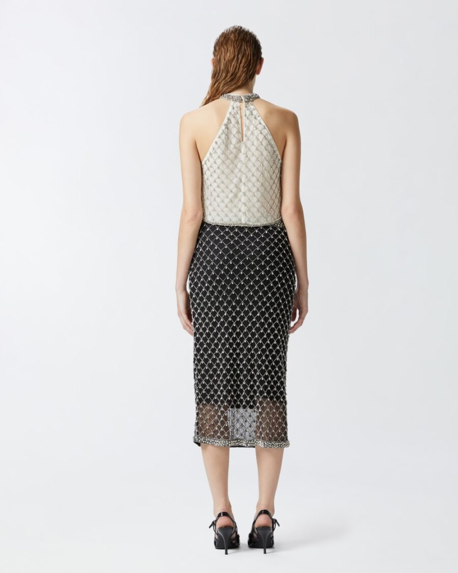 Gonna tulle ricamo cristalli - immagine 5