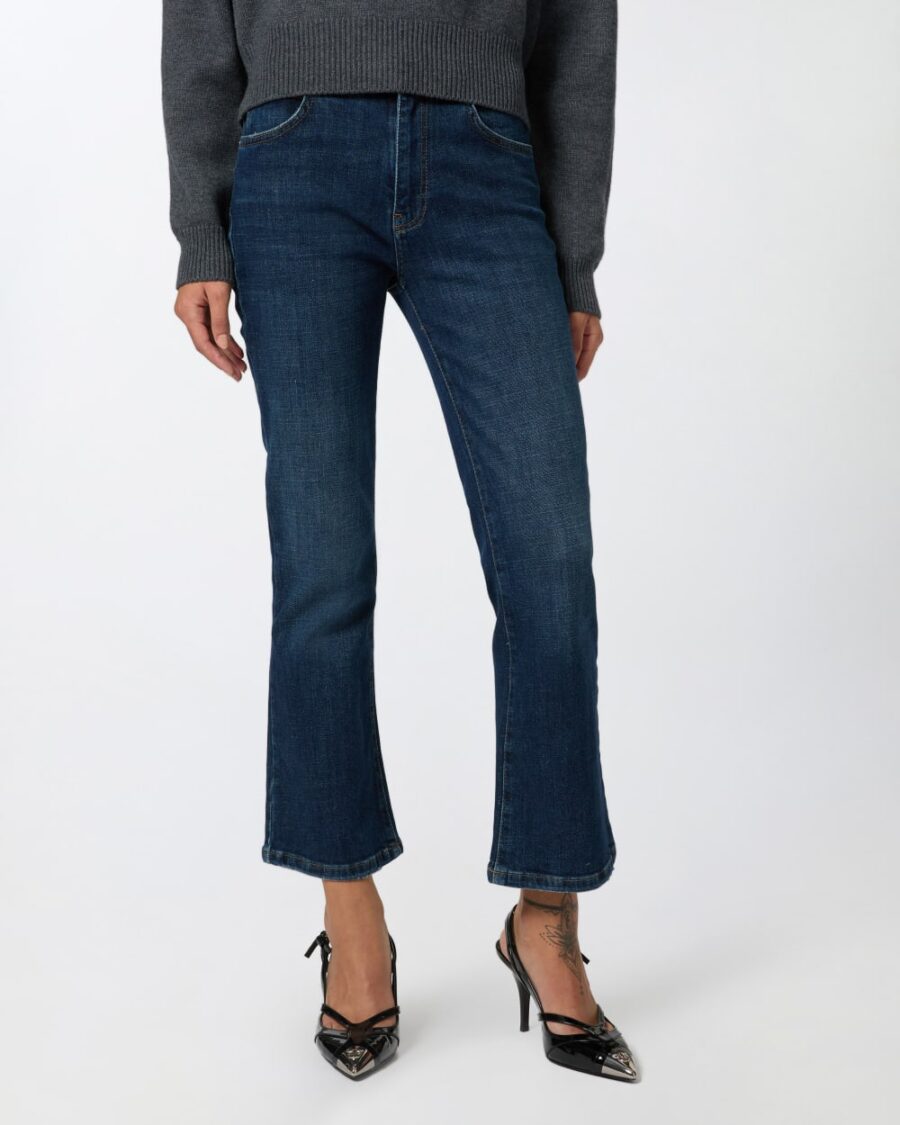 Dark denim bootcut jeans - Image 4