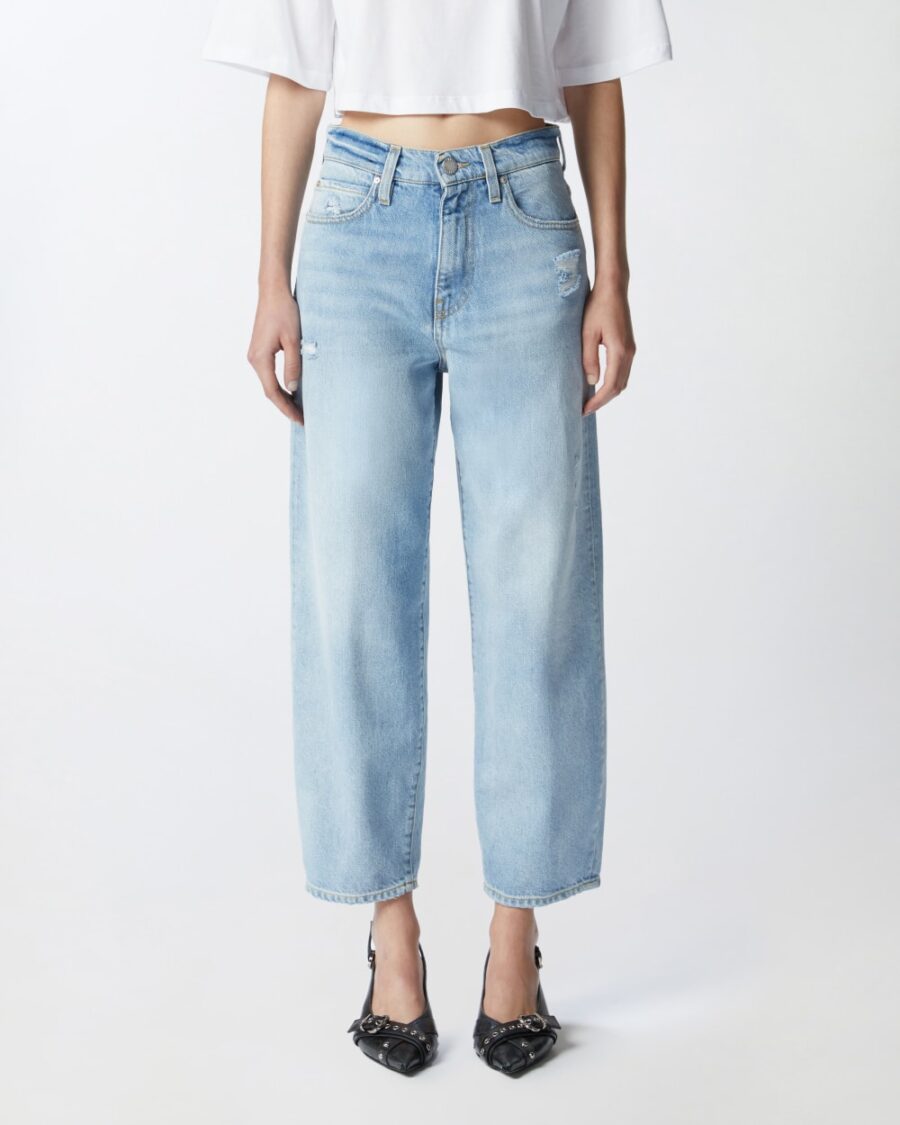 Jeans con strappi relaxed - immagine 4