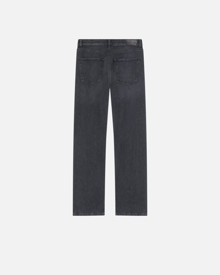 Straight jeans in dark grey denim - Image 2
