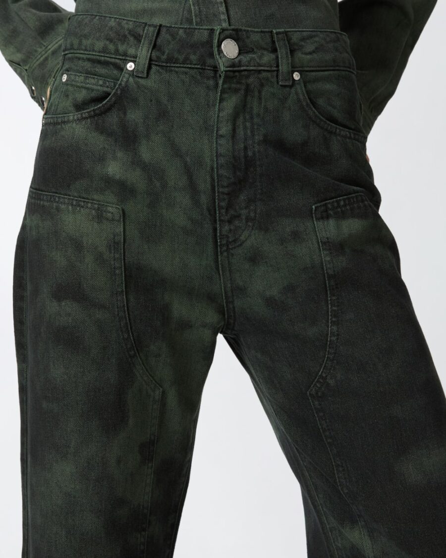 Jeans loose denim black spotted - immagine 6