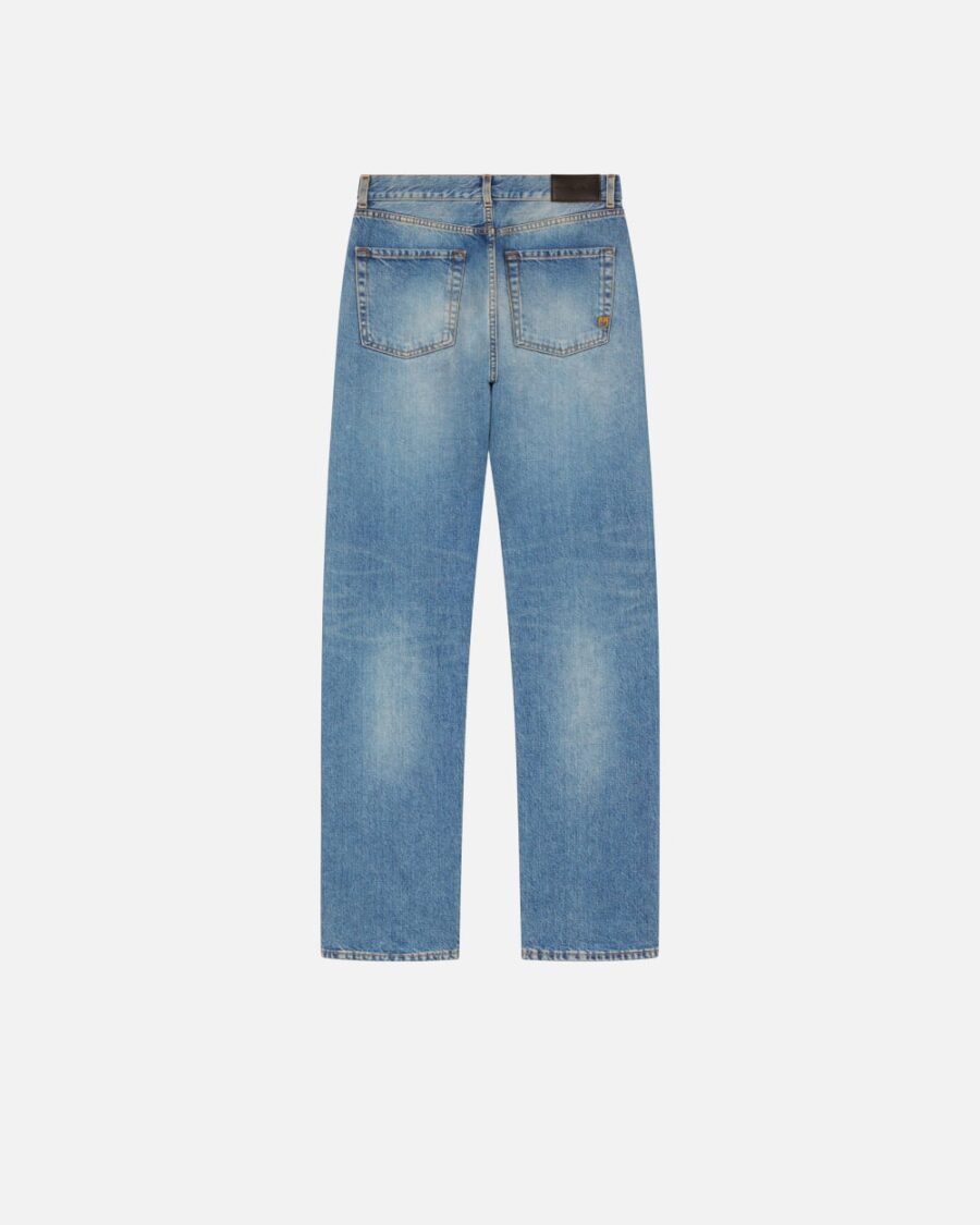 Jeans loose-fit in denim vintage blu chiaro - immagine 2