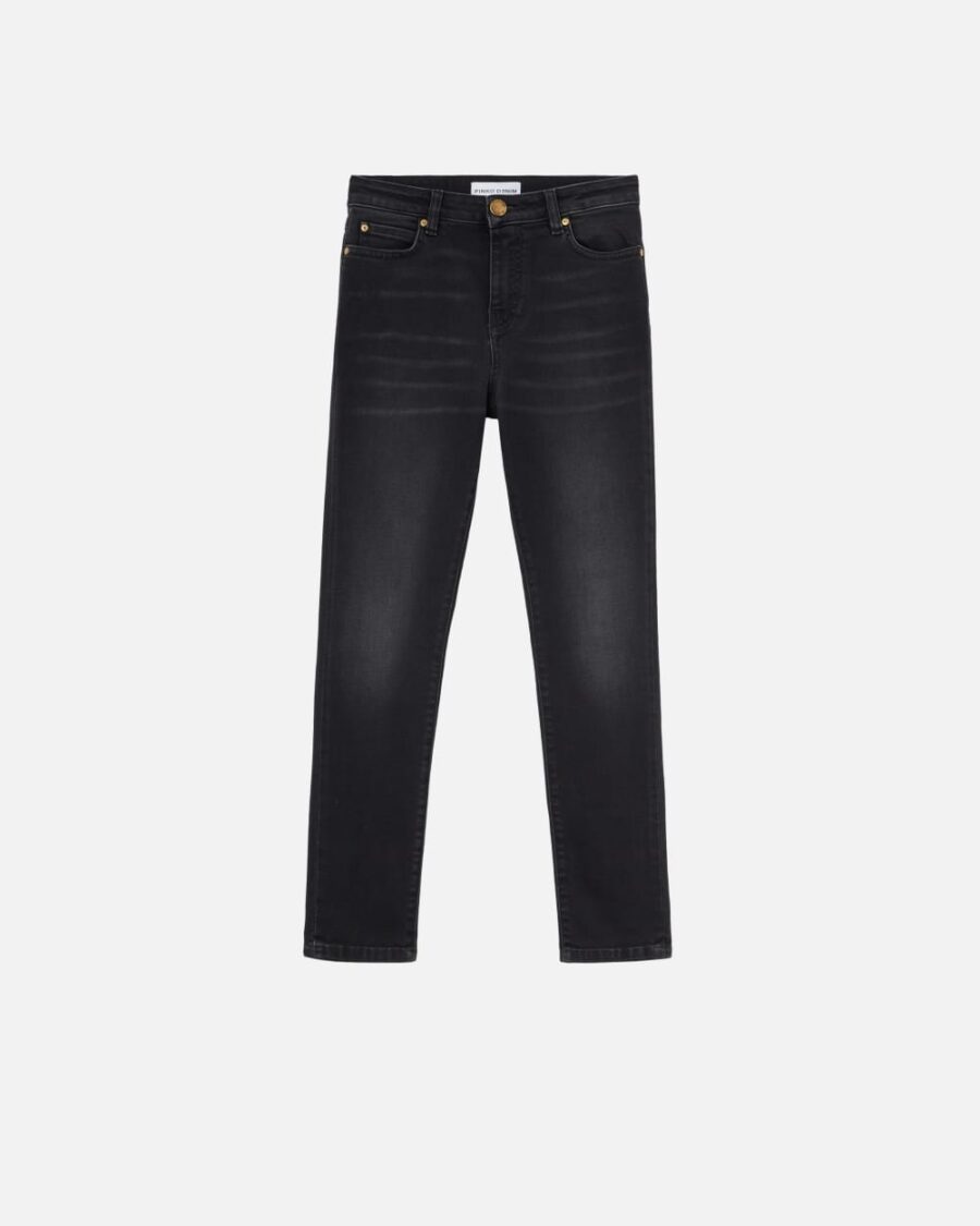 Jeans skinny denim black stretch nero limousine