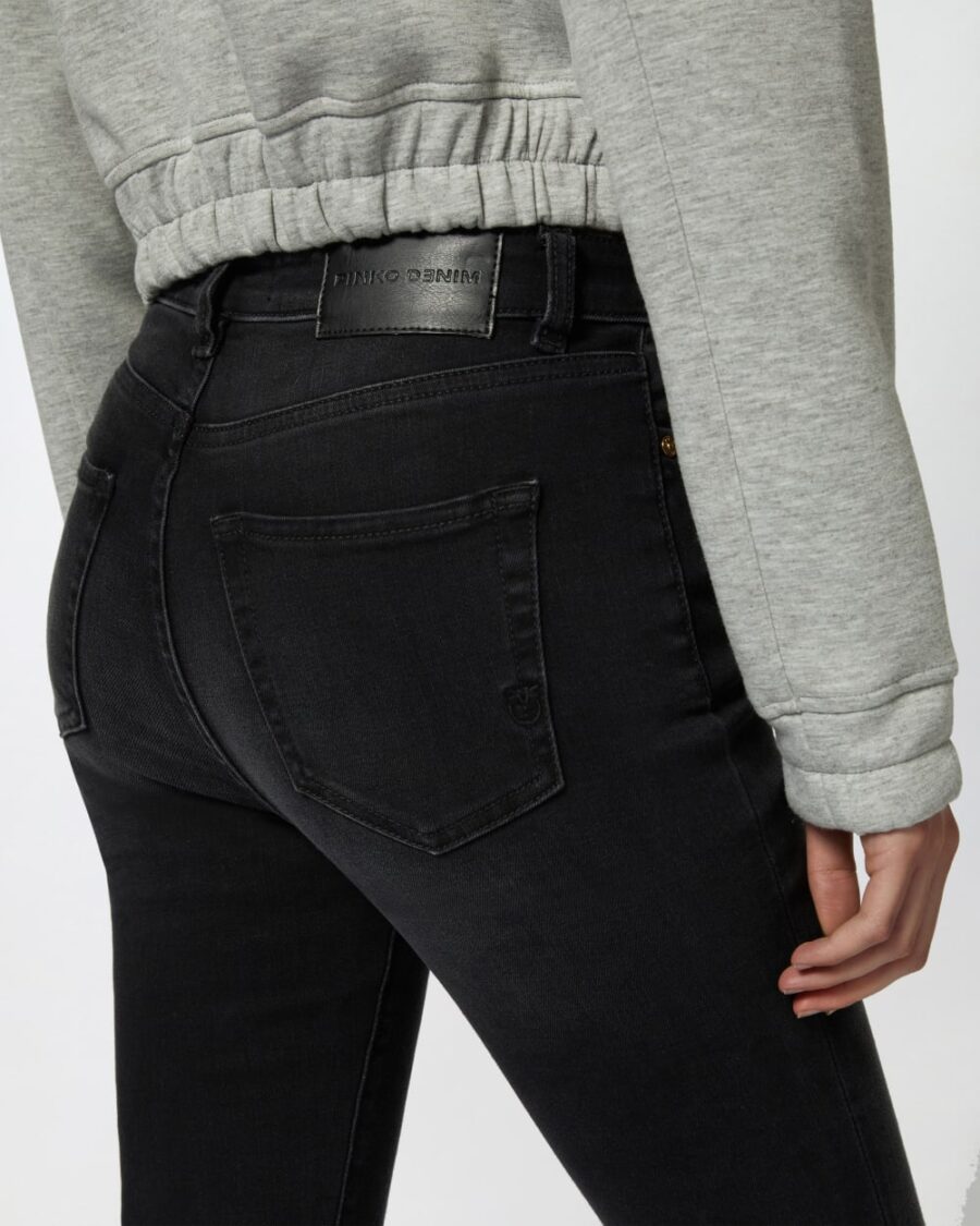 Jeans skinny denim black stretch - immagine 6