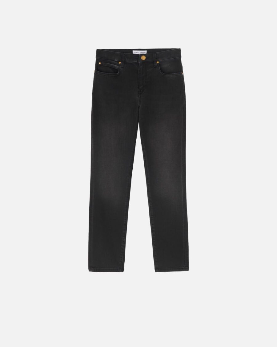 Jeans skinny denim black stretch nero limousine