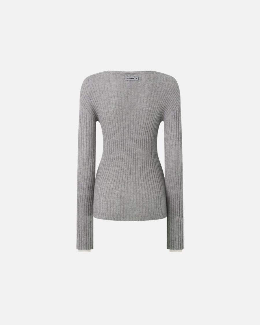 Ribbed wool and cashmere sweater - Image 2