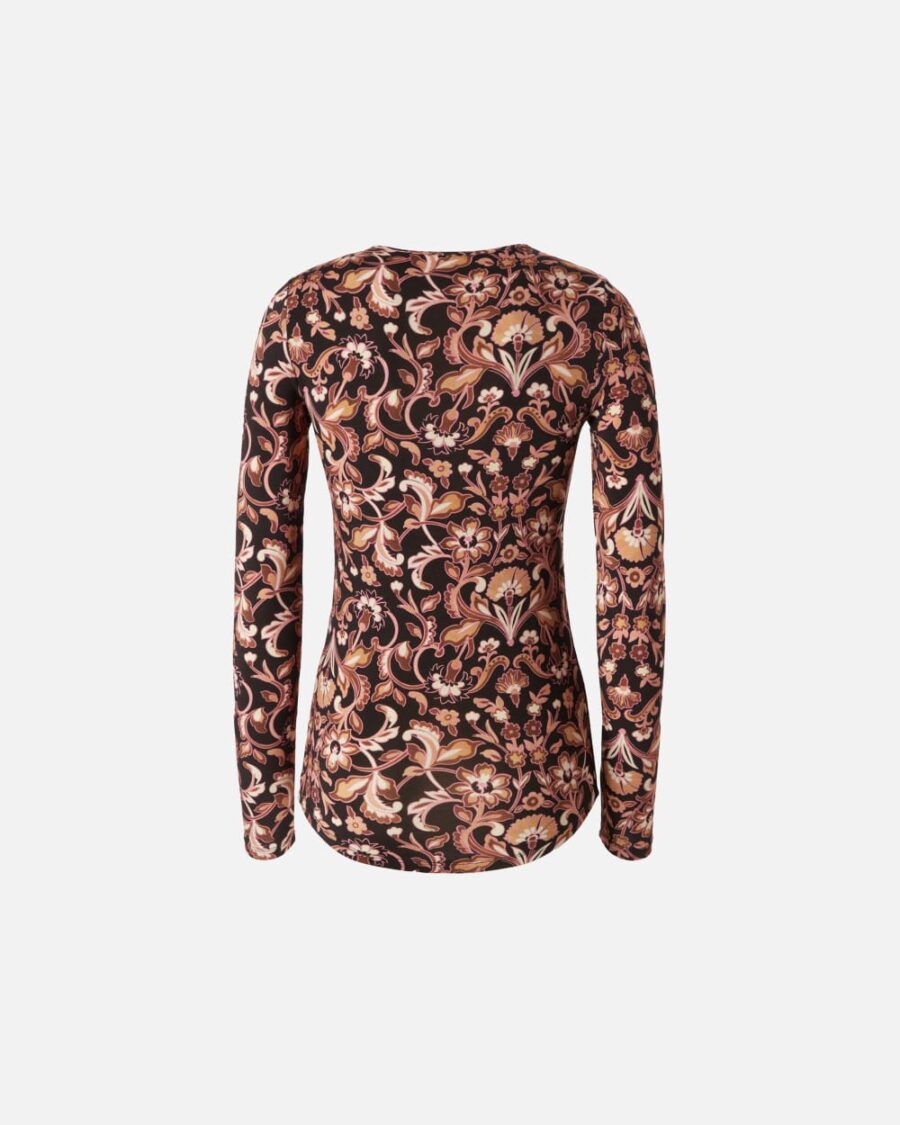 Maglia a maniche lunghe stampa floreale - immagine 2