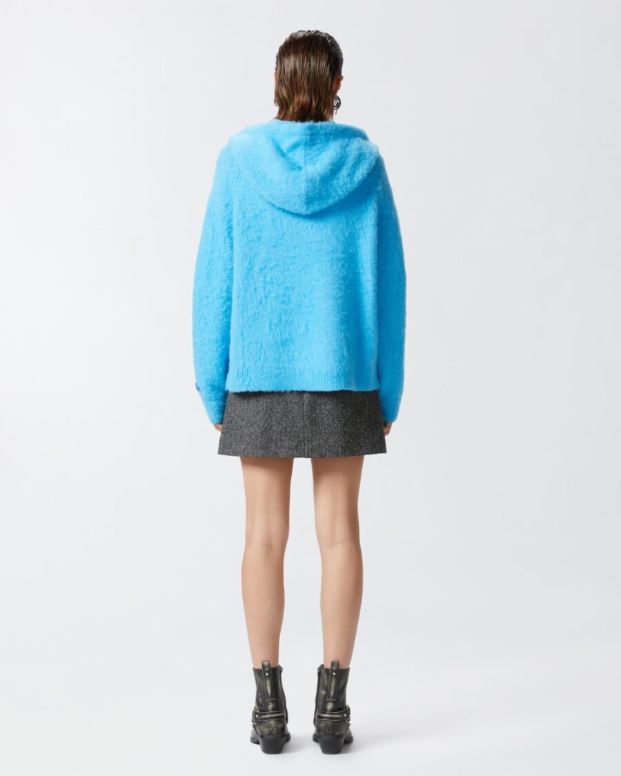 Maglia con cappuccio fluffy - immagine 5