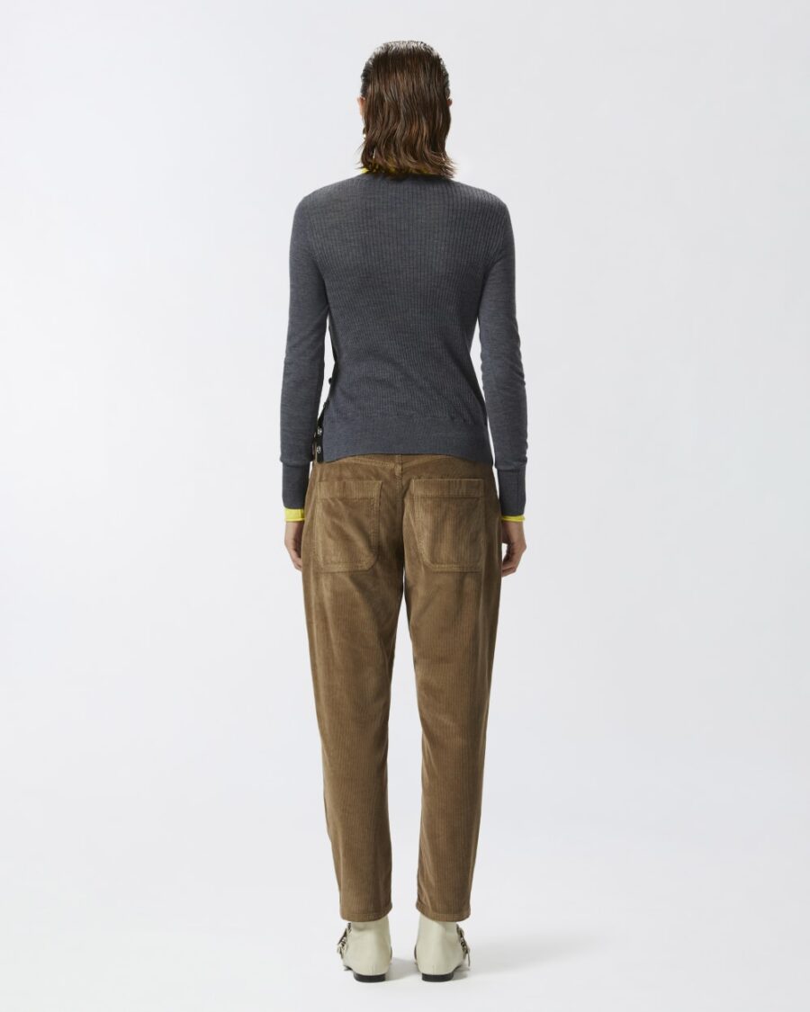 Wool sweater with side buttons - Image 5