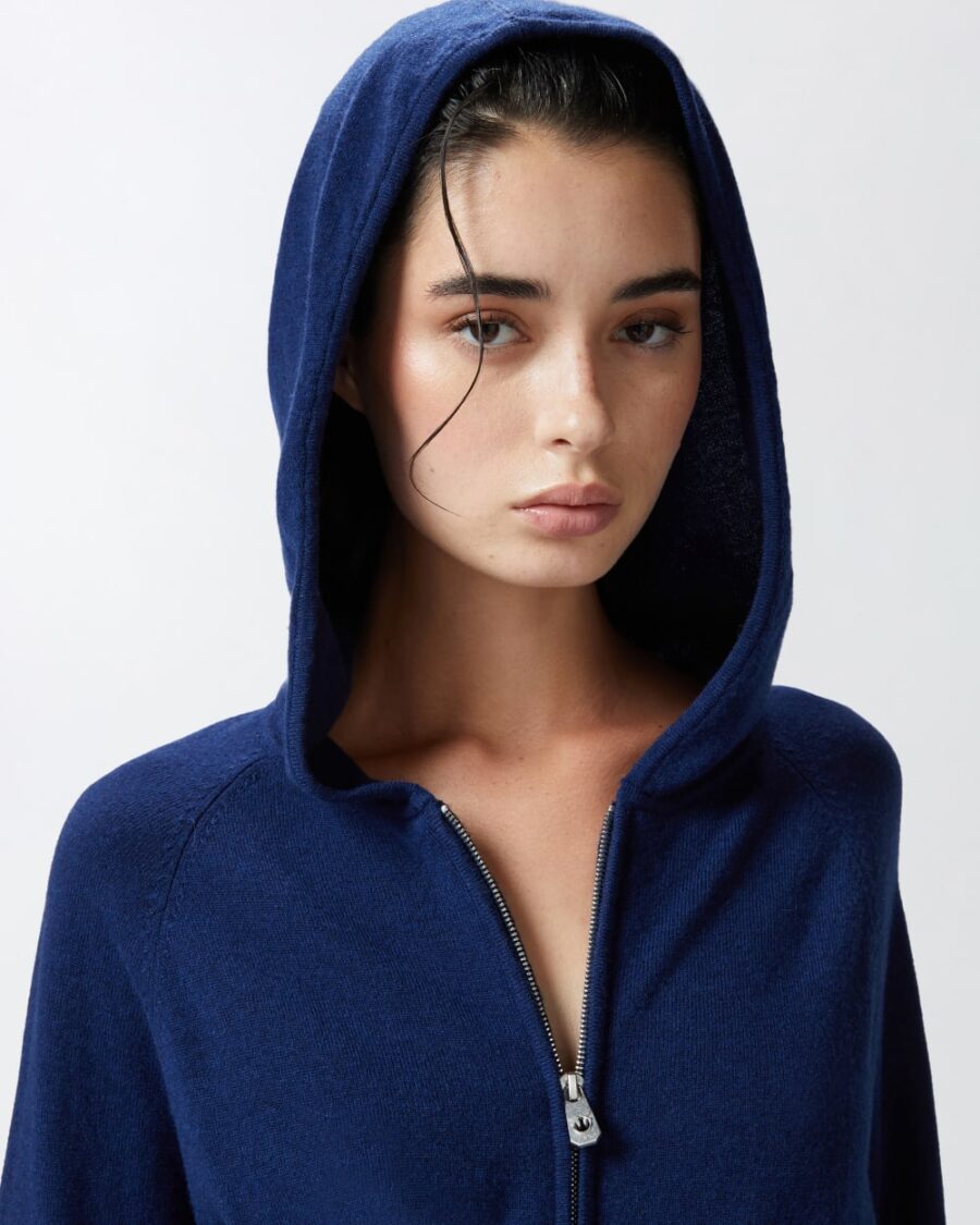 Cashmere-blend hoodie with zip - Image 6