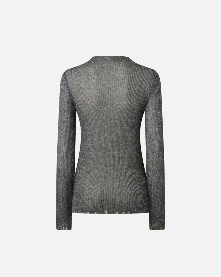 Sweater with metallic yarn - Image 2