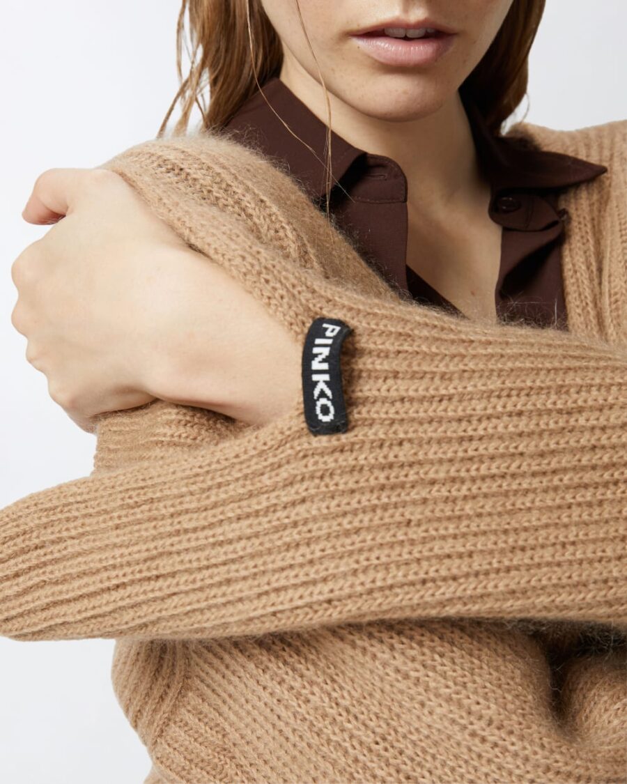 V-neck rib jumper - Image 6