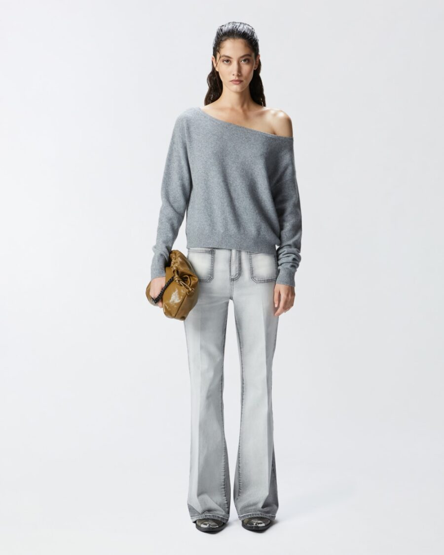Cashmere-blend sweater with embroidered logo - Image 4