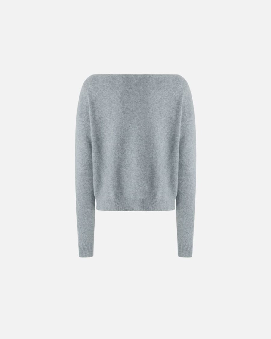 Cashmere-blend sweater with embroidered logo - Image 2