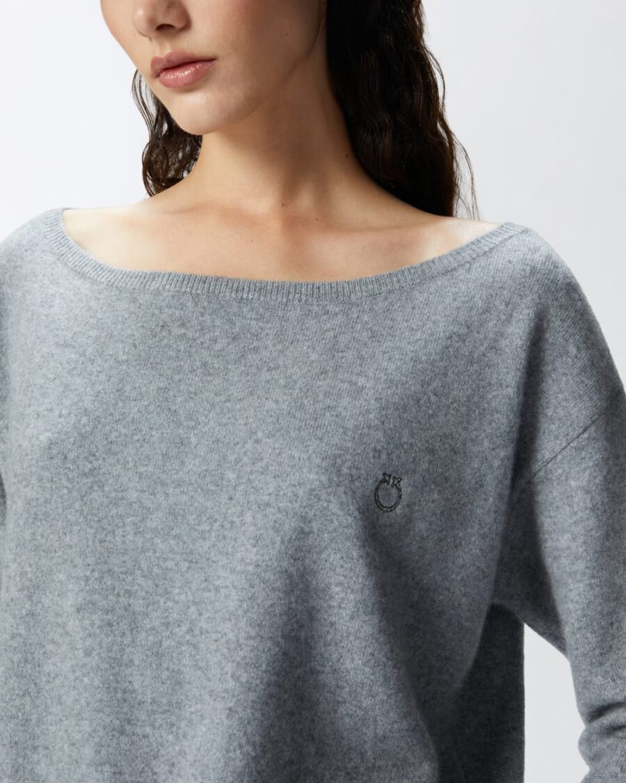 Cashmere-blend sweater with embroidered logo - Image 6