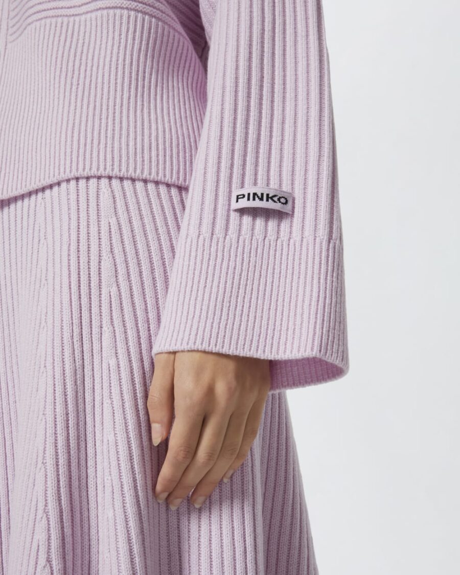 Wool and cashmere V-neck ribbed sweater - Image 6