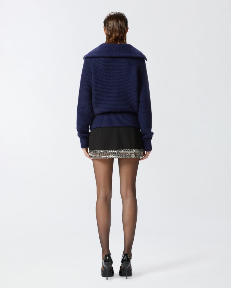Mohair blend v-neck jumper - Image 5