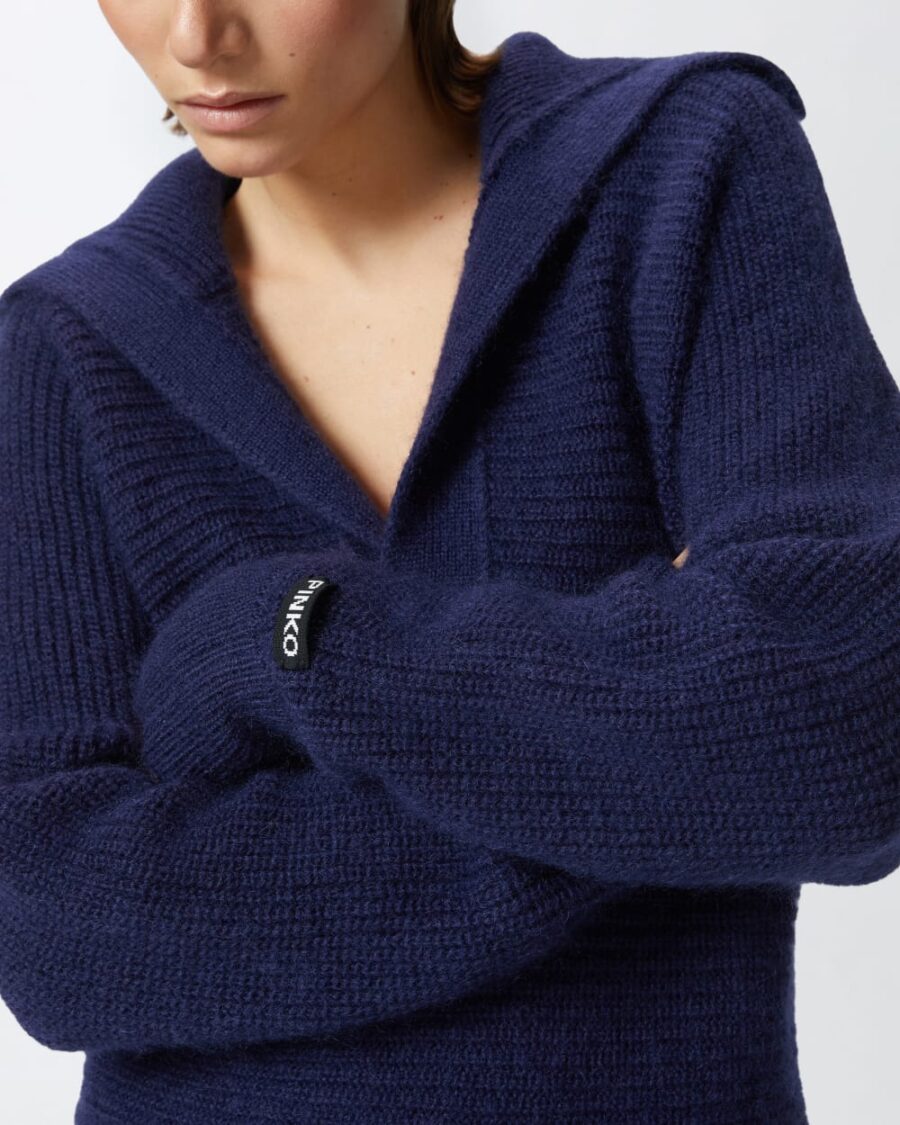Mohair blend v-neck jumper - Image 6